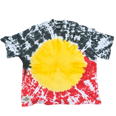 ABORIGINAL TIE DYE TEE - ADULTS.