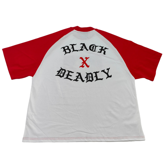 BLACK X DEADLY™ RED RAGLAN TEE