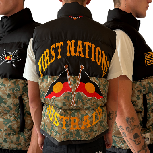 First Nations Aboriginal Puffer Vest (PRE-ORDER)